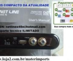 Receptor digital tv netline x45 n - pronta entrega tim 11-963567388 - São Paulo - 3